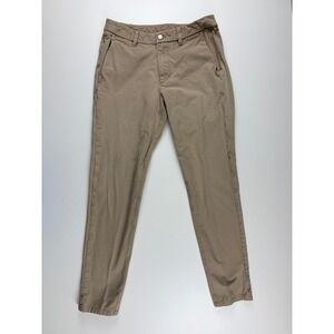 Lululemon Mens ABC Slim Fit Pants Khaki Tan Chino Trousers Size 30 x 29